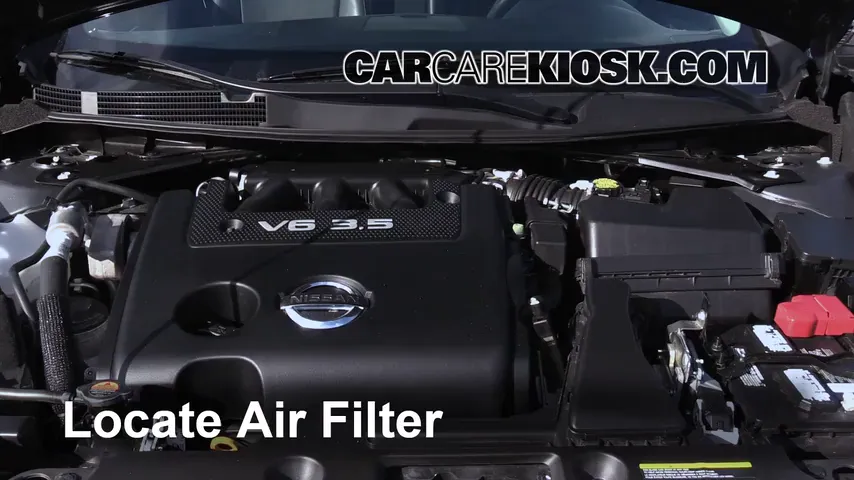 2016 Nissan Altima SL 3.5L V6 Air Filter (Engine) Replace